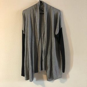 Drape front sweater